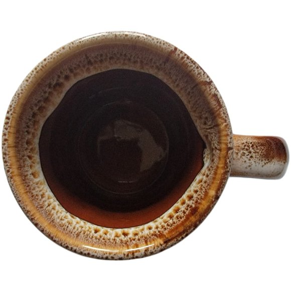 Vintage Drip Glaze Pottery Speckled Blue, Brown & Black Coffee/Tea Mug (8 oz) - Picture 4 of 7